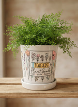 Load image into Gallery viewer, Teacher- Pot & Saucer Planter assorted.