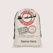 Load image into Gallery viewer, Personalised Santa Sack- Santa's Sleigh Christmas