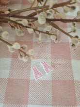 Load image into Gallery viewer, Easter Collection- Gingham Bunny Stud
