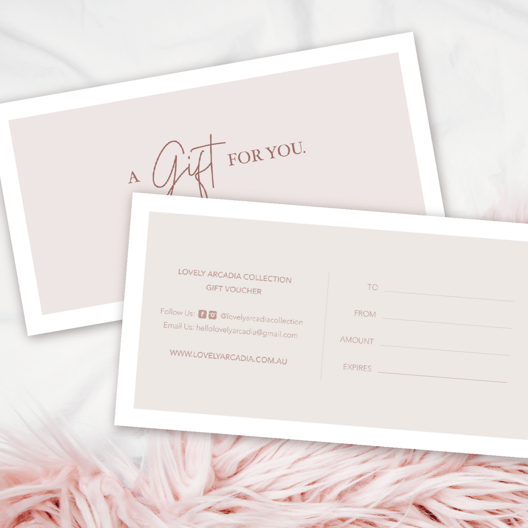 Lovely Arcadia Collection Gift Voucher